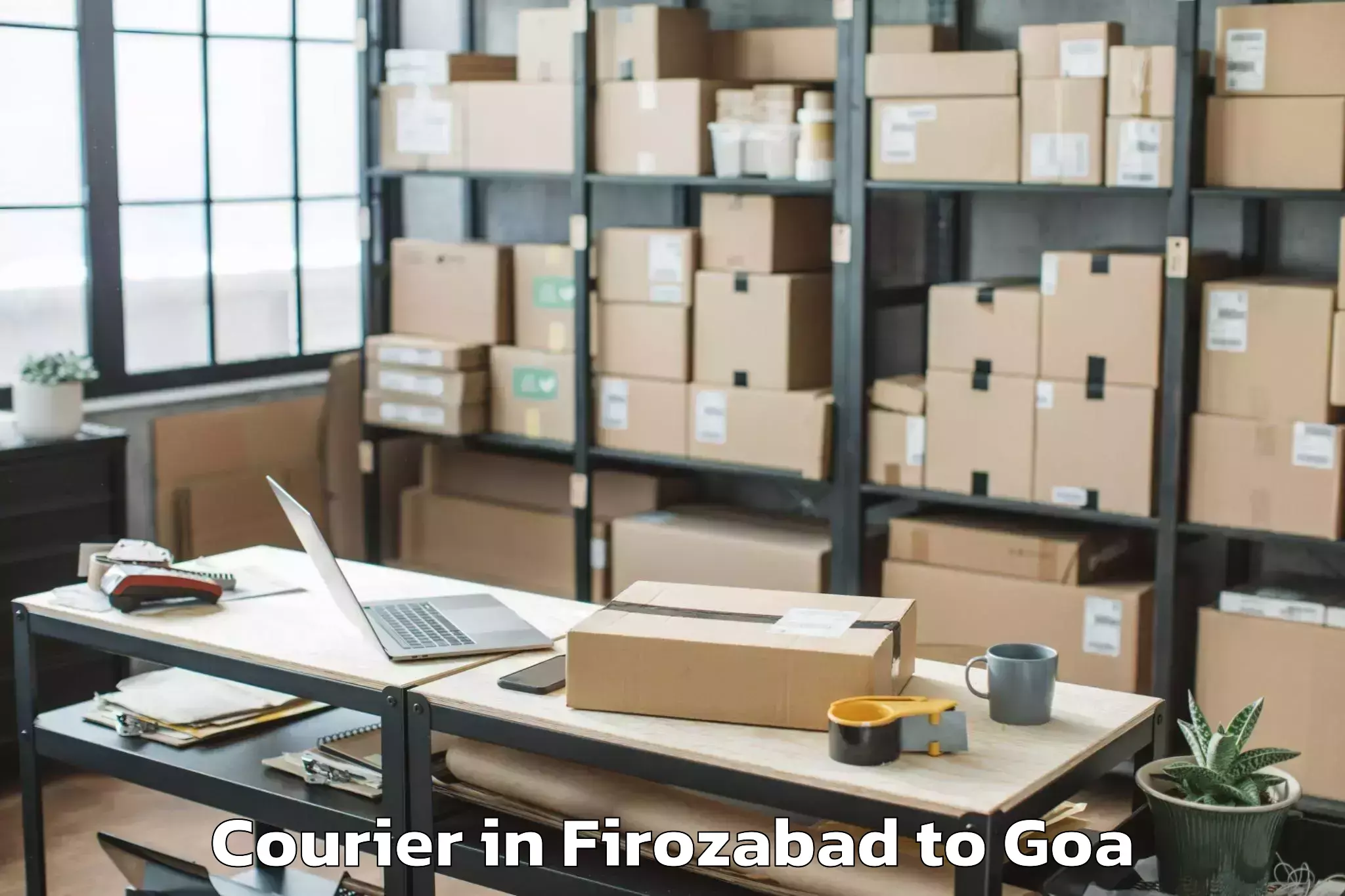 Hassle-Free Firozabad to Bambolim Courier